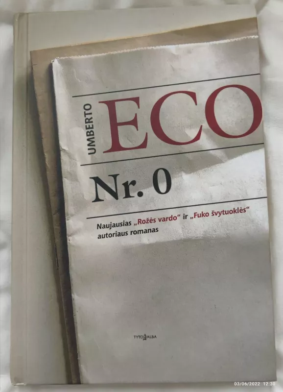 Nr. 0 - Umberto Eco, knyga 3