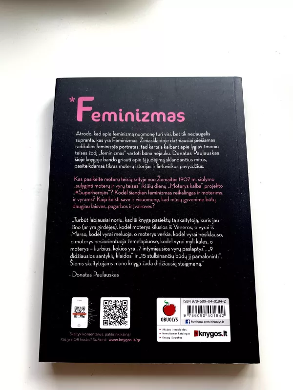 Feminizmas - žodis, kurio negalima minėti - Donatas Paulauskas, knyga