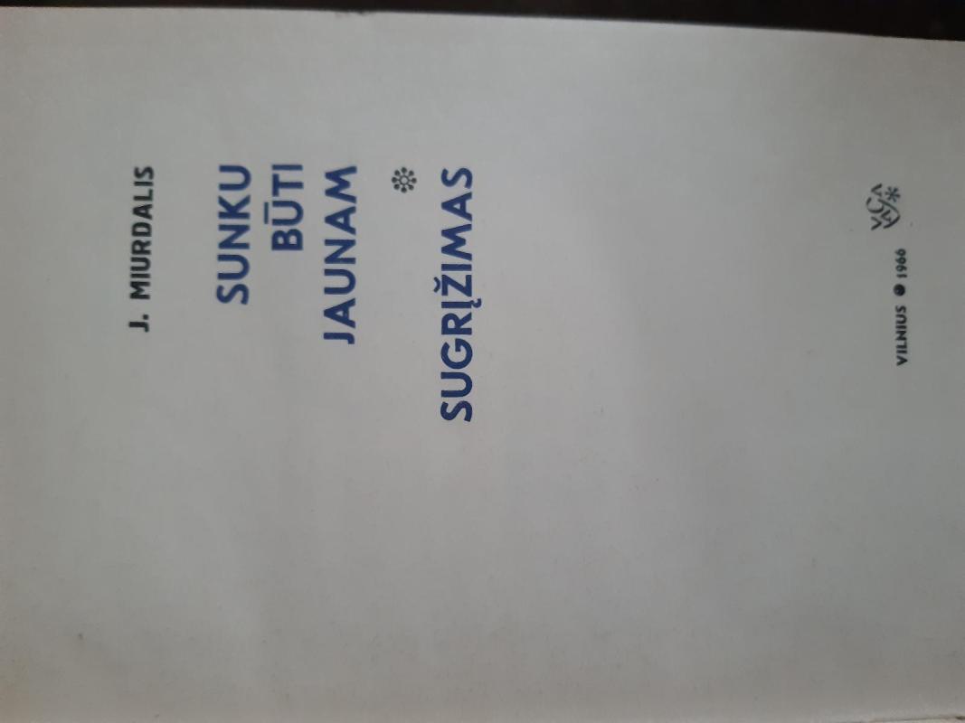 Sunku būti jaunam. Sugrįžimas - J. Miurdalis, knyga 2