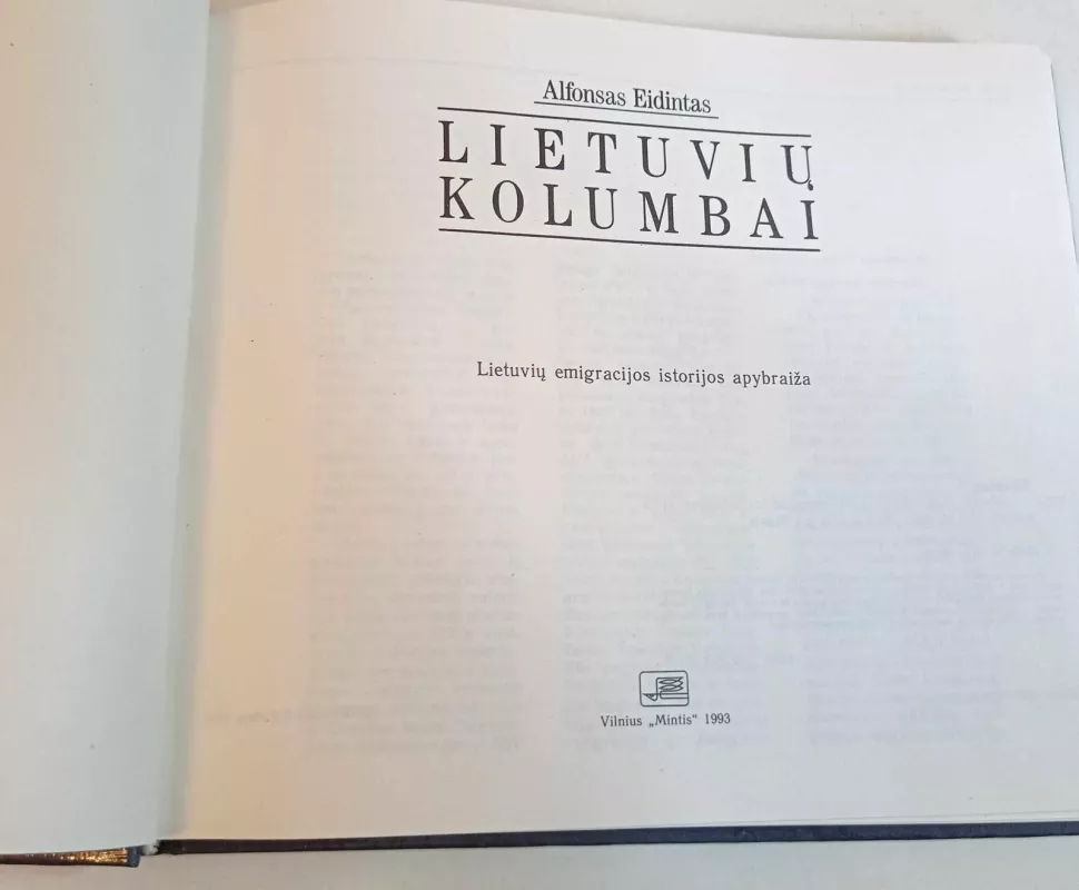 Lietuvių kolumbai - Alfonsas Eidintas, knyga 2