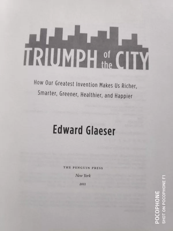 Triumph of The City - Edward Glaeser, knyga