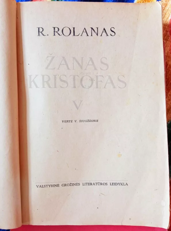 Žanas Kristofas (V tomas) - Romenas Rolanas, knyga 2