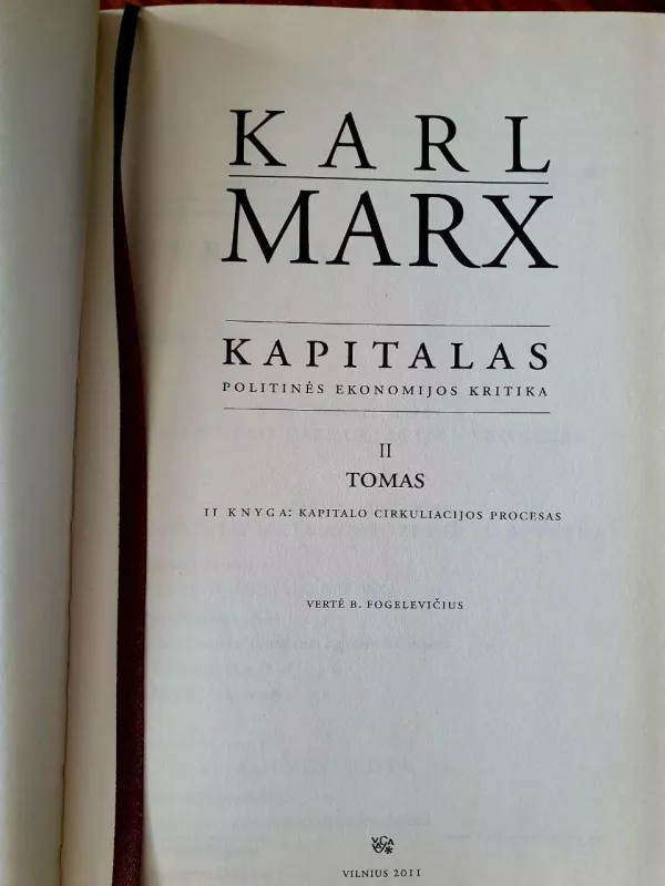Kapitalas (II tomas) - Karl Marx, knyga