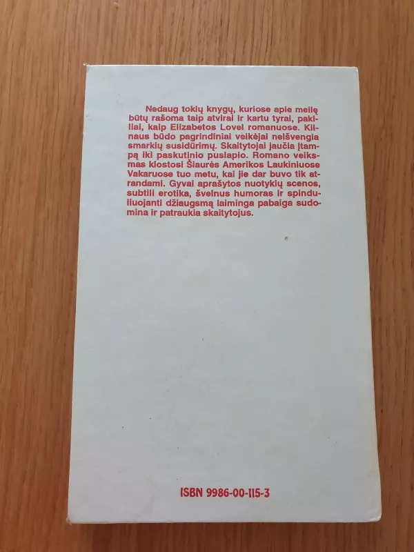 Tiktai jis - Elizabeta Lovel, knyga 4