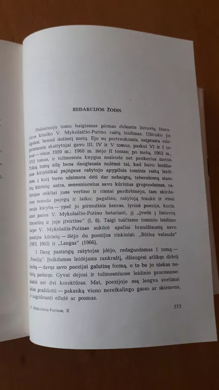 RAŠTAI X TOMAS - Vincas Mykolaitis-Putinas, knyga 3