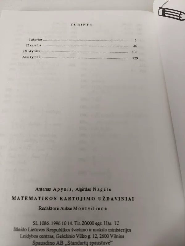 Matematikos kartojimo uždaviniai - A. Apynis, Stankus, knyga