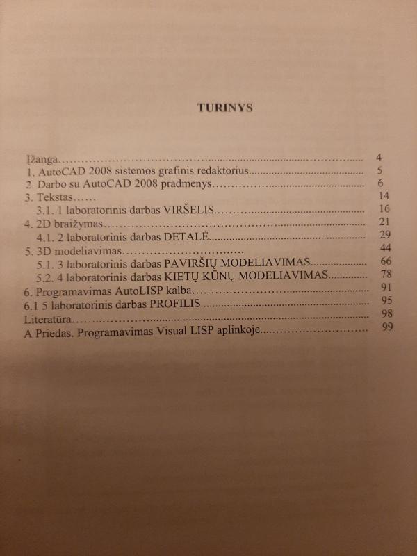 Braižymas ir modeliavimas AutoCAD 2008 sistemoje - V. Nenorta, ir kiti , knyga 4