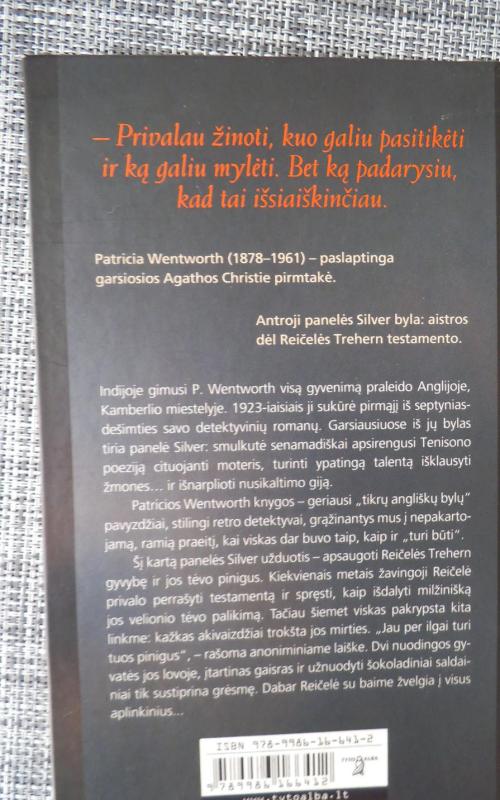 Vienišas kelias - Patricia Wentworth, knyga 2
