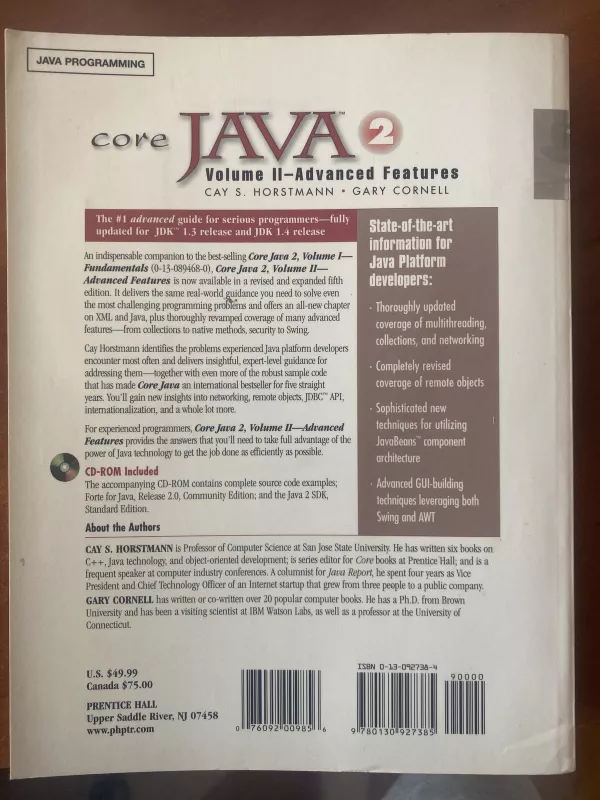 Core JAVA 2 Vol.I, Vol.II - Cay S. Horstman, knyga 2