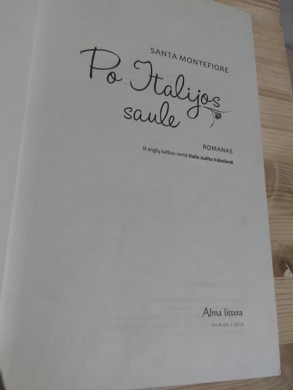Po Italijos saule - Santa Montefiore, knyga 4