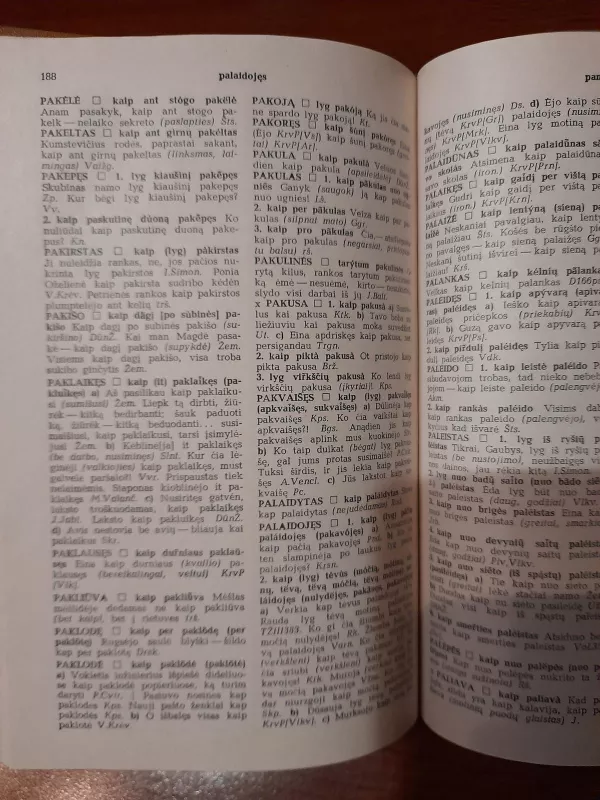 Lietuvių kalbos palyginimų žodynas - K. B. Vosylytė, knyga 4