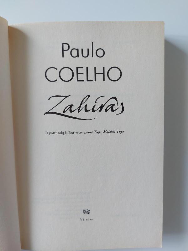 Zahiras - Paulo Coelho, knyga 3