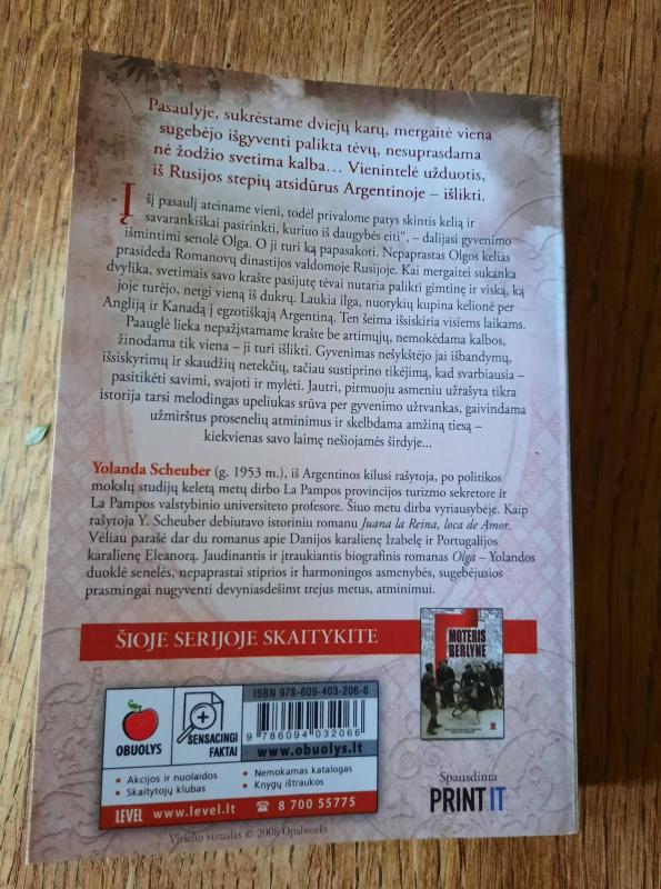 Olga - Yolanda Scheuber, knyga 3