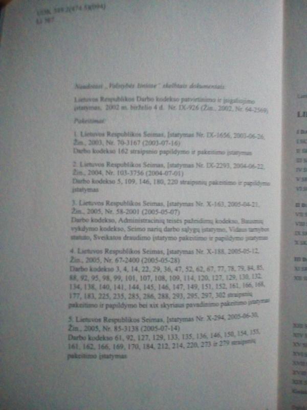 Darbo Kodeksas Naujausias - Autorių Kolektyvas, knyga 3