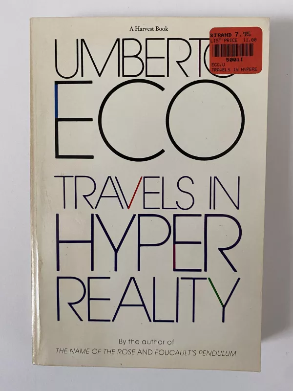 Travels in Hyperreality - Umberto Eco, knyga 5