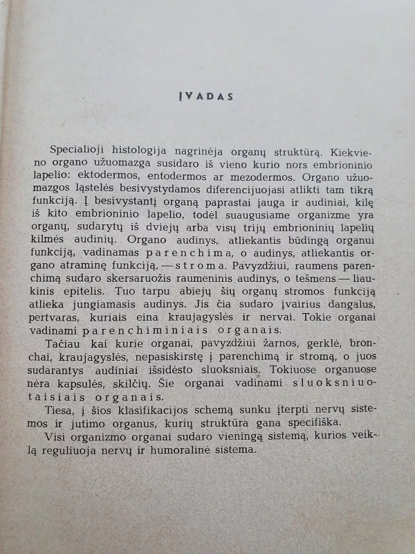 Specialioji histologija - J. Šulskis, knyga 5