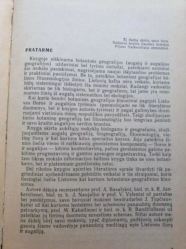 Botaninė geografija ir fitocenologijos pagrindai - M. Natkevičaitė-Ivanauskienė, knyga 5