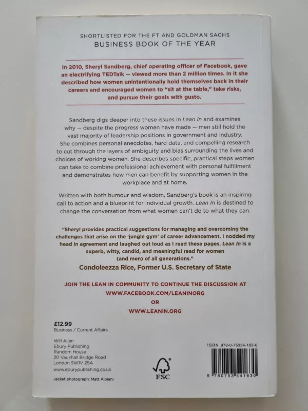 Lean In: Women, Work, and the Will to Lead - Sheryl Sandberg, knyga 3