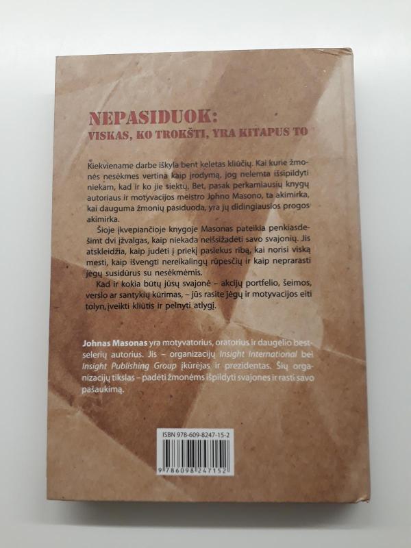 Niekada nepasiduok - John Mason, knyga 2