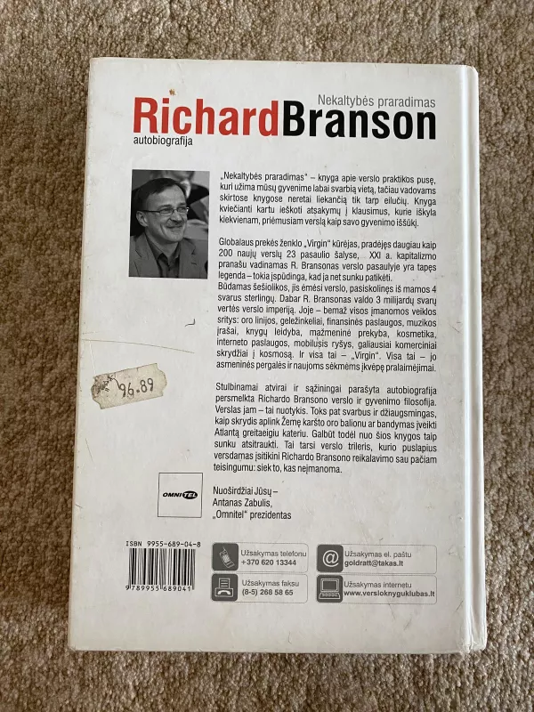Nekaltybės praradimas - Richardas Bransonas, knyga 3
