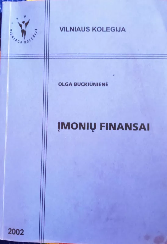 Įmonių finansai - Olga Buckiūnienė, knyga 2
