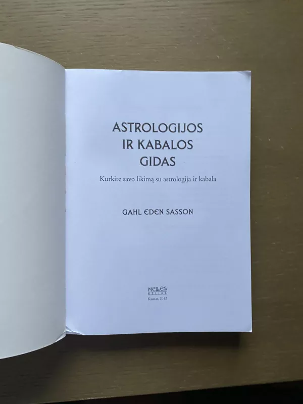 Astrologijos ir kabalos gidas - Gahl Eden Sasson, knyga 4