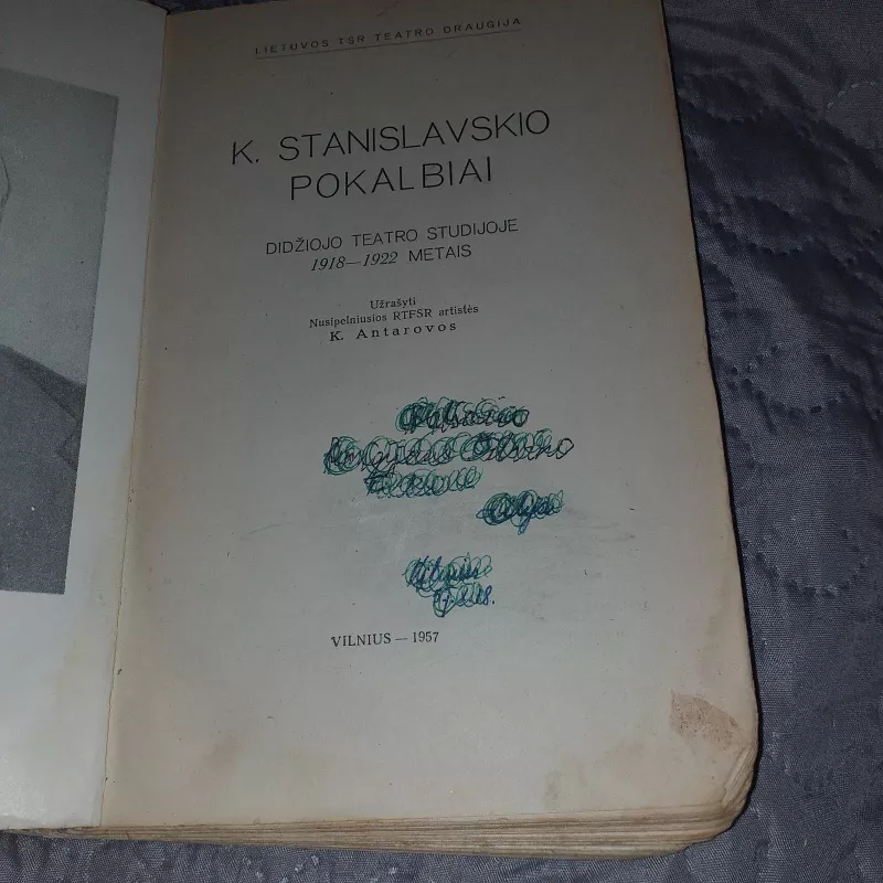 K. Stanislavskio pokalbiai (didžiojo teatro studijoje 1918-1922 metais) - Konkordija Antarova, knyga