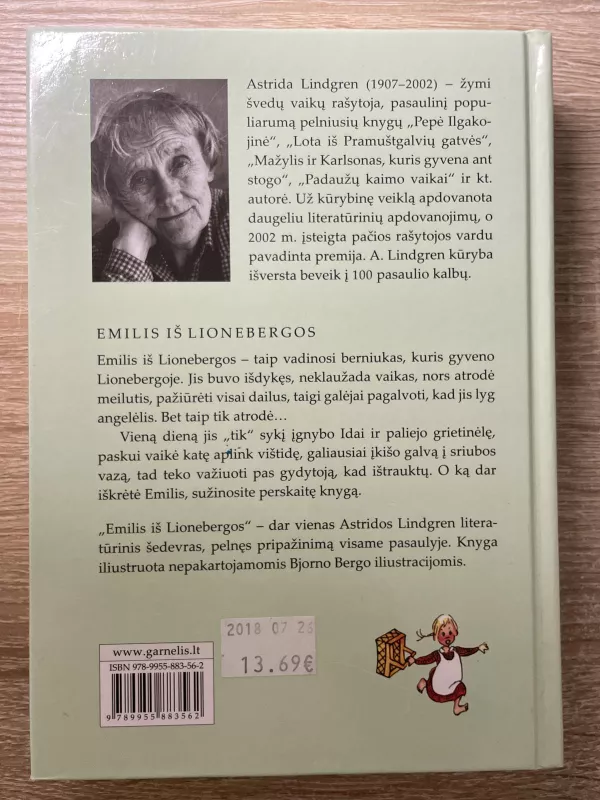 Emilis iš Lionebergos - Astrid Lindgren, knyga 2
