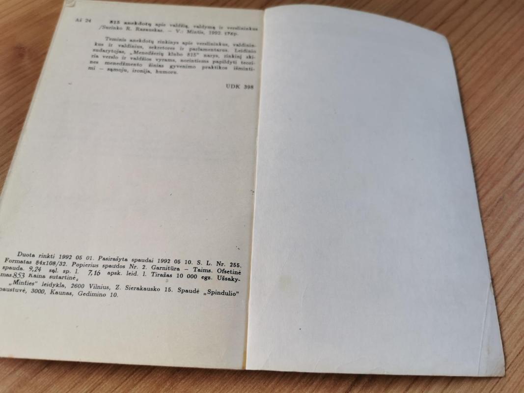 815 anekdotų apie valdžią, valdymą ir verslininkus - Autorių Kolektyvas, knyga 4