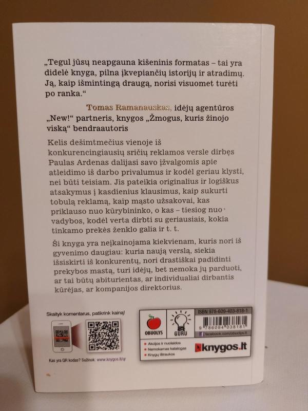 Nesvarbu, kas esi svarbu, kuo nori būti - Paul Arden, knyga 2