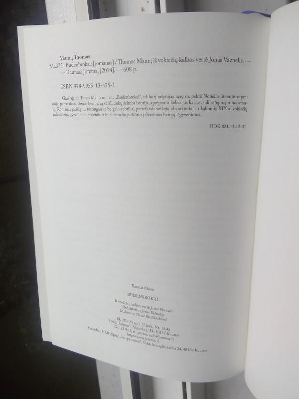 Budenbrokai - Thomas Mann, knyga 3