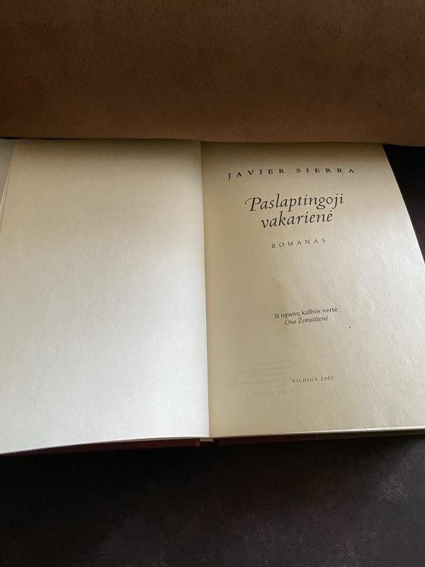 Paslaptingoji vakarienė - Javier Sierra, knyga 2