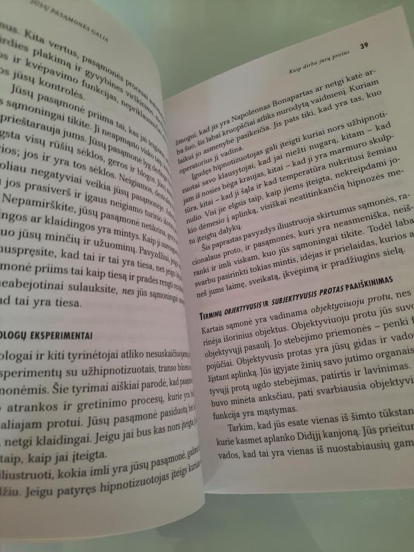 Jūsų pasąmonės galia. - Joseph Murphy, knyga 2