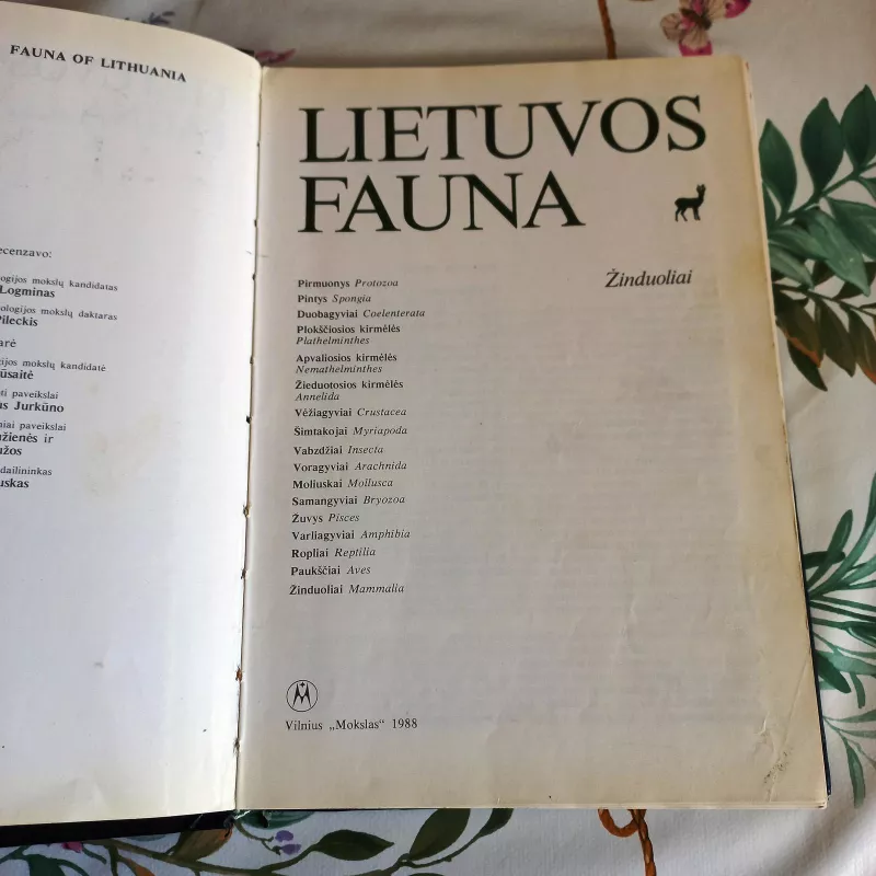 Lietuvos fauna. Žinduoliai - V. Kontrimavičius, ir kiti , knyga