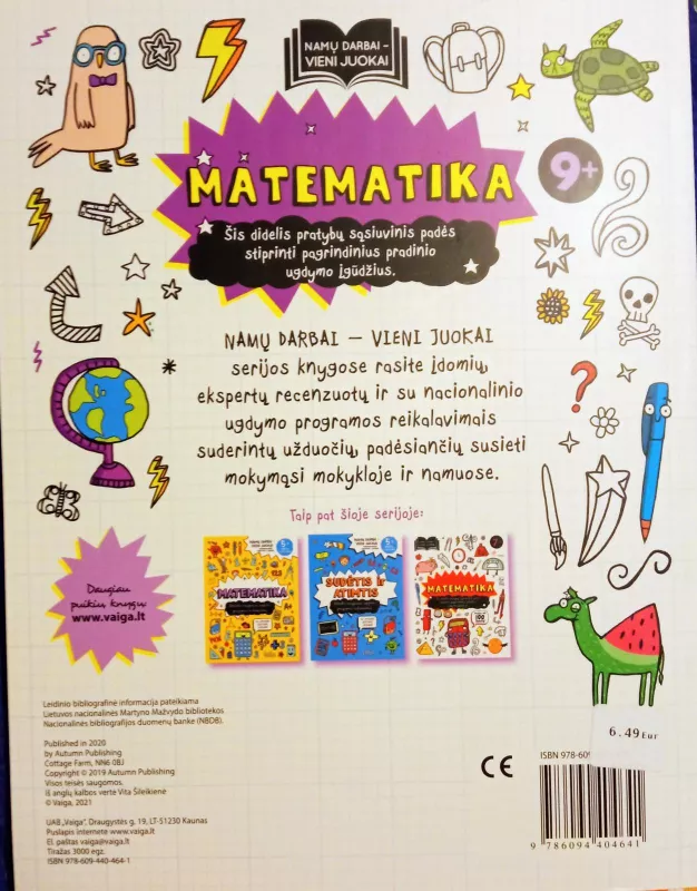 Matematika 9+ - Autorių Kolektyvas, knyga 3