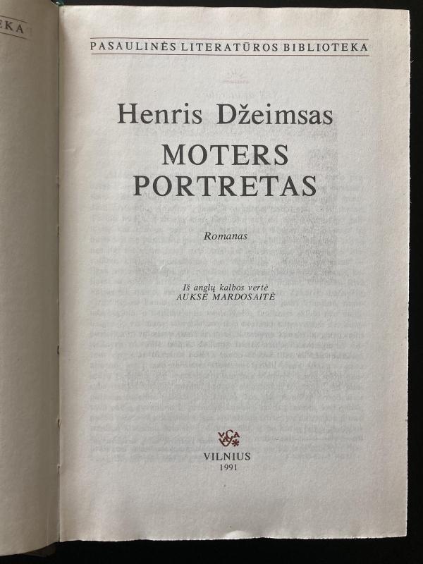 Moters portretas - Henris Džeimsas, knyga 3