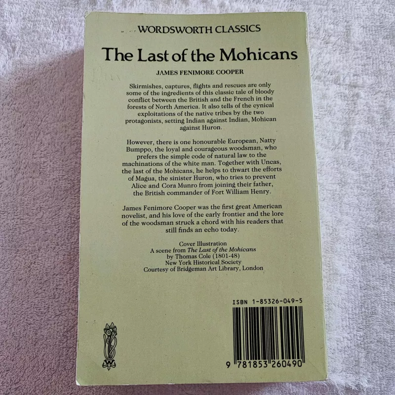 The Last of the Mohicans - J. Fenimore Cooper, knyga 4