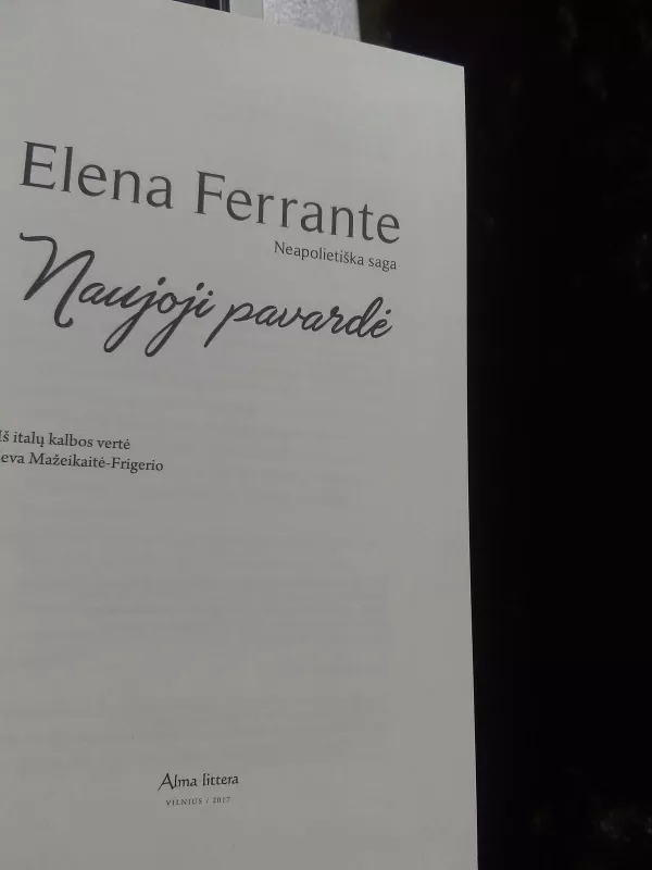 Naujoji pavardė - Elena Ferrante, knyga 5