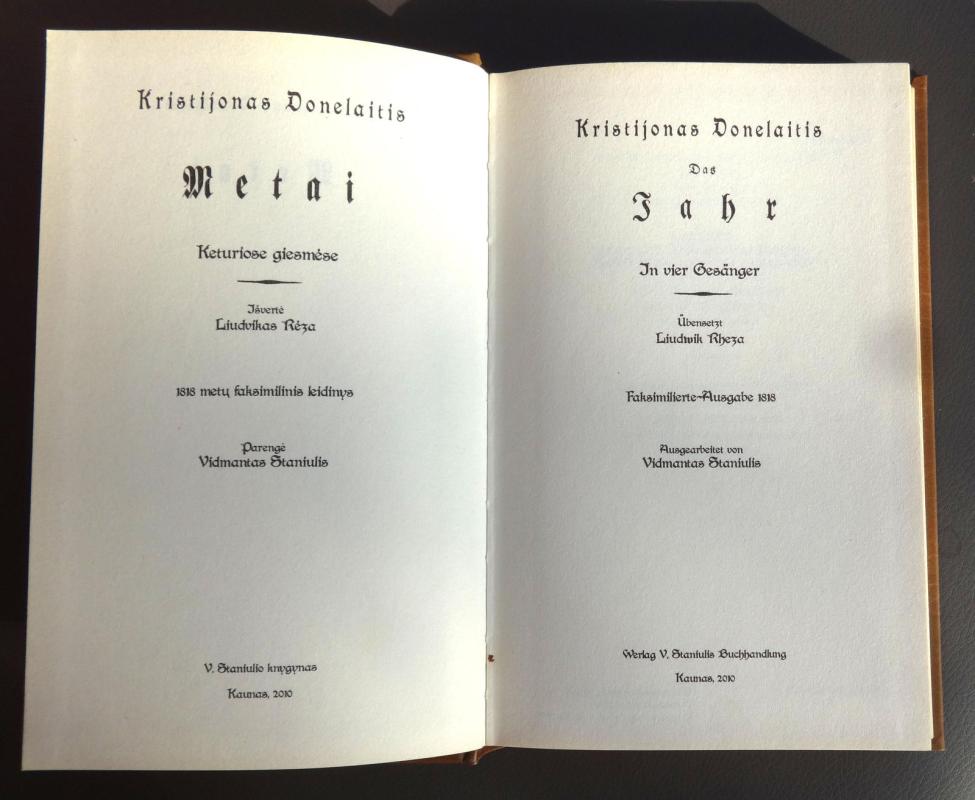 Metai - Kristijonas Donelaitis, knyga 3