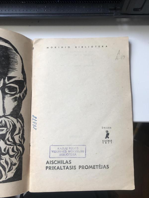 Prikaltasis Prometėjas -  Aischilas, knyga 3