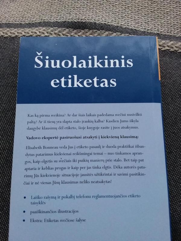 Šiuolaikinis etiketas - Elisabeth Bonneau, knyga 3