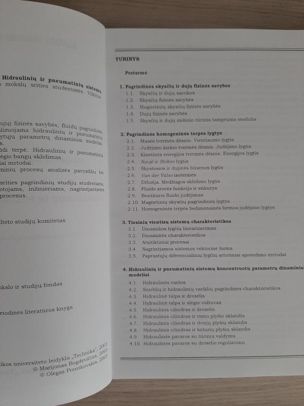 Hidraulinių ir pneumatinių sistemų dinamika - Autorių Kolektyvas, knyga 5