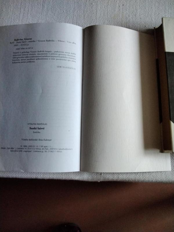 Sunki laisvė - Vytautas Radžvilas, knyga 2