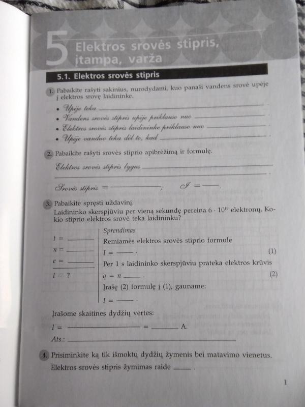 Fizikos pratybos IX klasei 2 dalis - Vladas Valentinavičius, knyga 4