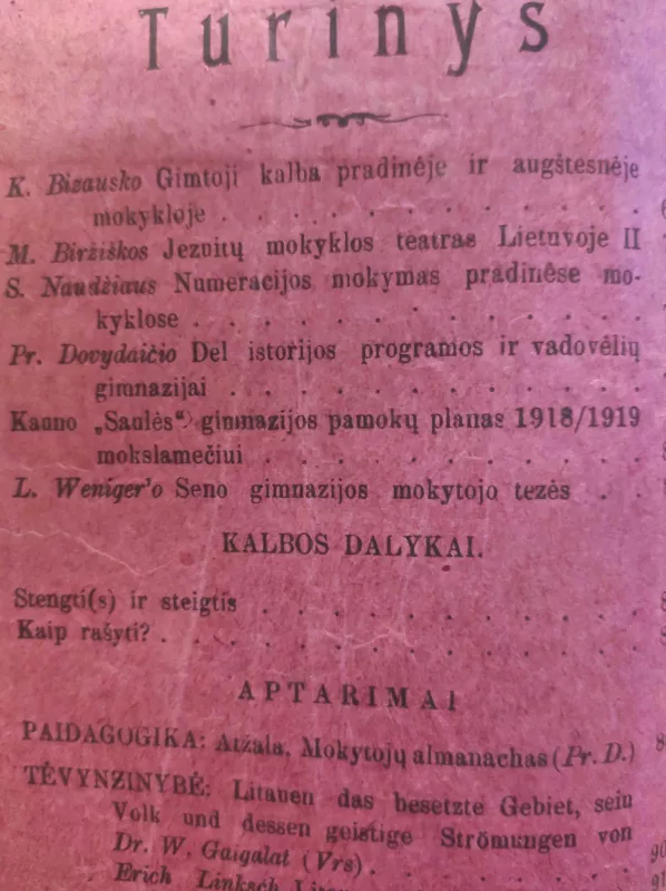 Lietuvos mokykla - Pr. Dovydaitis, knyga 3