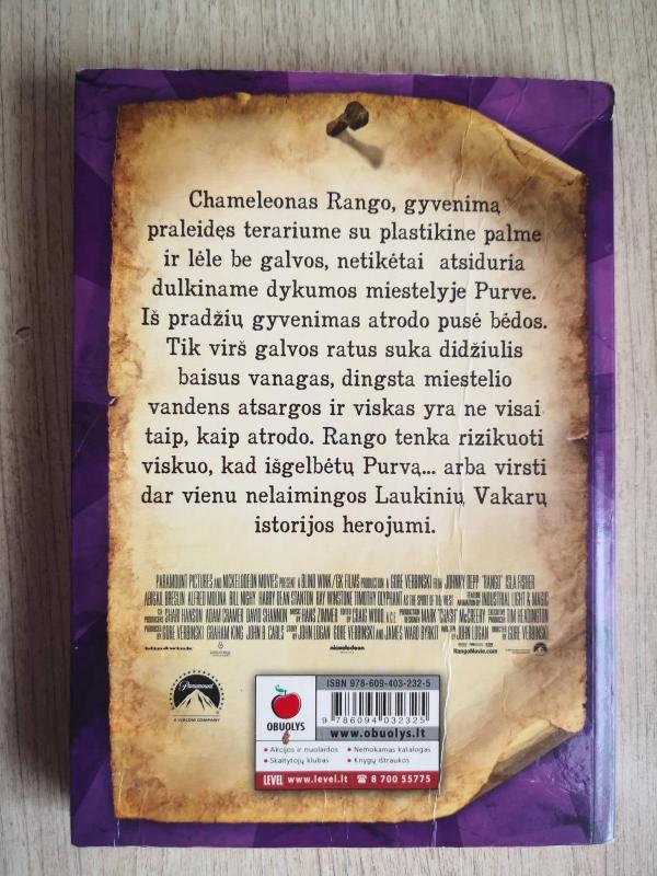 Rango. Filmo knyga - John Logan, knyga 2