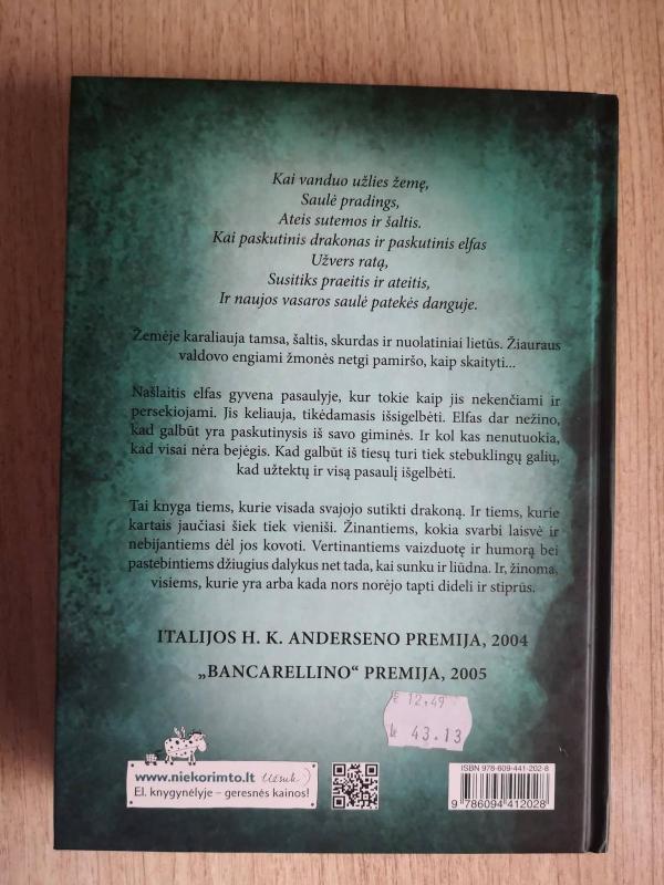 Paskutinis elfas - Silvana De Mari, knyga 2