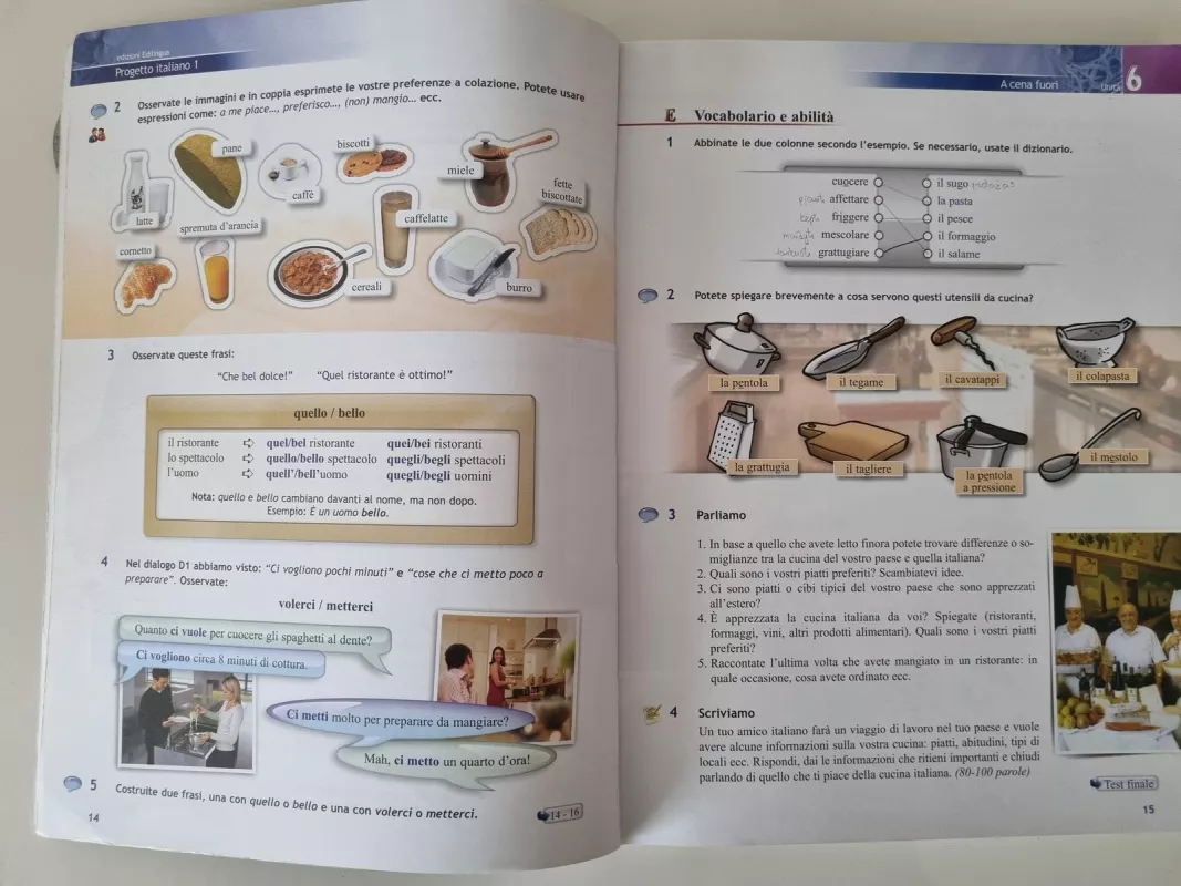 Nuovo progetto italiano. Libro dello studente. Con CD-ROM: Nouvo Progetto 1 libro dello studente   CD-ROM - T.Marin S.Magnelli, knyga 3
