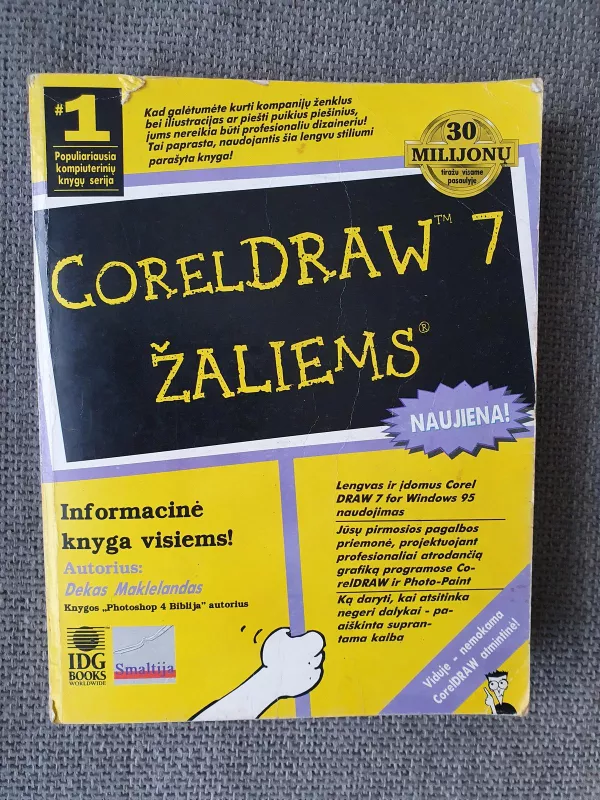 CorelDraw 7 žaliems - Dekas Maklelandas, knyga