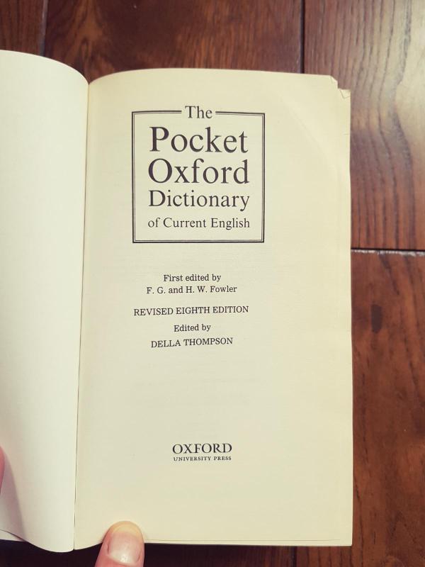 The Pocket Oxford Dictionary of Current English - Della Thompson, knyga 3